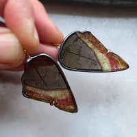 Multicolor Tourmaline 'Wing' Earrings